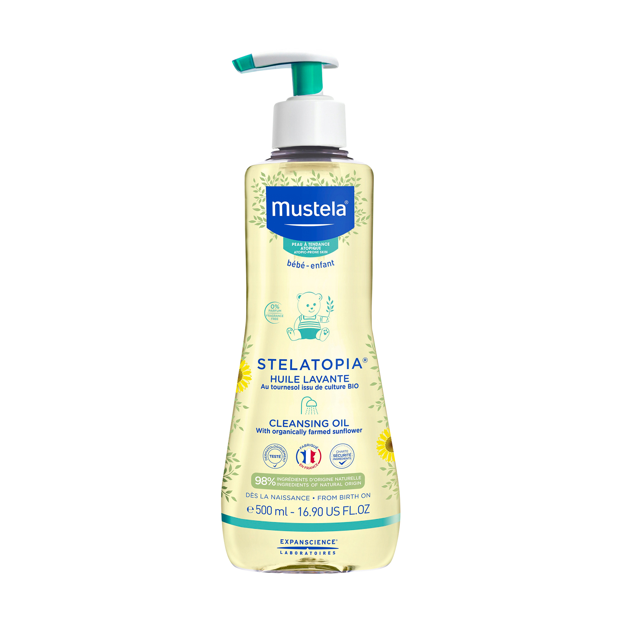 Очищувальна олія для ванни Mustela Bebe Stelatopia Cleansing Oil, 500 мл